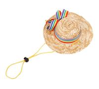 Luxshiny Hat for Puppy and Small Dog Lightweight Decorative Puppy Hat with Rainbow Ribbon, Sturdy Material for Pets’ Parties and Carnivals