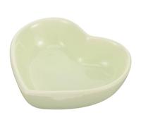 Luxshiny Heart Shaped Ceramic Hamster Bowl Non-Tip Design Sturdy Food and Water Dish for Small Animals Including Guinea Pigs and Rabbits for Household Pet Feeding