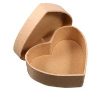 Luxshiny Heart Shaped Kraft Paper Box for Candy and Treats Storage with DIY Creativity, Elegant Khaki Packaging for Weddings and Birthdays, Unique Design Valentine's Day Box