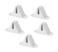 Luxshiny Heavy Duty with Easy Installation and Privacy Screen 5pcs Plastic Fence Post Bracket and Sturdy Support for Garden Fence for Outdoor Areas and Courtyards