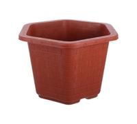 Luxshiny Hexagonal Chinese Style Large Plastic Nursery Plant Pot with Drainage for Indoor Outdoor Orchids Bougainvillea Bonsai Tea Tree Planters