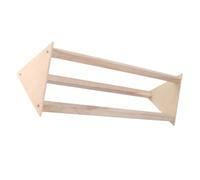 Luxshiny Home Chicken Standing Rack Large Wooden Hen Perch Stand Single Rod for Parrots and Small Birds Bird Cage Accessory