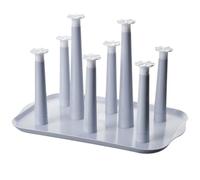 Luxshiny Home Cup Shelf Cup Holder Drain Rack Plastic Breathable Countertop Storage Tray for Restaurant Kitchen Pink