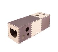 Luxshiny Household Cat Play Tunnel Kitten with Wear-resistant Eva Material and Generous Space for Play, Collapsible Indoor Cat Cave for Fun and Exercise