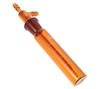 Luxshiny Impact Absorption Bottle with Graduations and Smooth Inner Surface High Borosilicate Glass 25ml for Air Sampling and Hazardous Substances Analysis, Brown