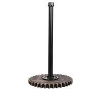 Luxshiny Industrial Paper Towel Holder Stand Black Iron Water Pipe Shape Easy Installation Countertop Holder for Paper Towels and Plastic Wrap