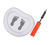 Luxshiny Inflatable Foot Bath Basin for Pool Entry with Non-slip Surface and Foot Massage Mat, Comfortable Pvc Small Basin for Spas and Water Therapy Settings Random Color