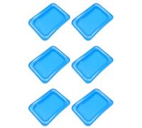 Luxshiny Inflatable Ice Food Server 23.6X17.7X5.1 Inch Cooler Removable Compartments for Outdoor Bbq Picnic Garden Use