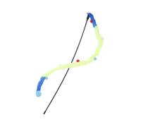 Luxshiny Interactive Cat Teaser Wand with Plush Bell Ball for Indoor Kittens Engaging Fishing Pole for Exercising and Teeth Grinding Blue Color for Independent Play and Stimulating Fun