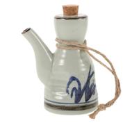 Luxshiny Japanese Soy Sauce Pot Ceramic Oil Dispenser Ceramic Vinegar Pot Soy Sauce Container for Condiment Holder Table Use as Carafe