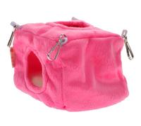 Luxshiny Large Square Warm Plush Hammock for Parakeets and Small Birds, Hanging Bird Cage Accessory with Soft Cotton Material, Winter Nest for Hamsters, Chinchillas, and Small Pets