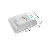 Luxshiny LED Cabinet Lighting Fixture Dome Light for Truck Boats High Brightness Wide Voltage Range White Abs PC Material Cabin Lighting General Illumination for Professionals DIY
