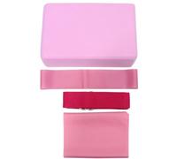 Luxshiny Lightweight Yoga Tool Kit Latex Pull Towel and Stretch Band, Resistance Ring, and Yoga Brick for Home Gym Use, Easy to Carry Pink Fitness Accessories Set