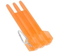 Luxshiny Locking Plastic Dart Case with Bottle Opener and Clip | Orange Finish, Key Buckle and Carabiner Clip, for Storing Darts and Accessories Random Color