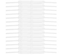 Luxshiny Loose-Leaf Paper Fastener 2-Hole Plastic Clips White for Document Binding and Report Filing Office and School Use 3.5 Inch Length 50 Pack