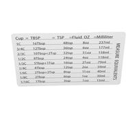 Luxshiny Magnetic Kitchen Conversion Chart with Compact Measurement Equivalents, Black Refrigerator Magnet Baking Accessories with Common Unit Conversion Table