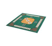 Luxshiny Mahjong Mat for Game Table Protective Polyester Tabletop Cover Square Non-skid Mat with Decorative Effect Easy to Store Suitable for Travel and Party