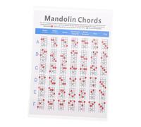 Luxshiny Mandolin Chord Chart Poster for Efficient Learning and Practice Lightweight Coated Paper Mandolin Accessory Showing Chords and Notes and Teachers
