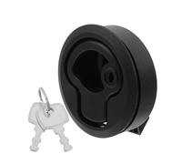 Luxshiny Marine Hatch Lock Latch Set with Handle and Lock Core for Rv and Boat Cabinet Security Heavy Duty Outdoor Application