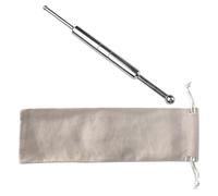 Luxshiny Massage Acupuncture Pen Pressure Pen Stainless Steel Silver with Cloth Bag for Full Body Massage and Stress Reduction