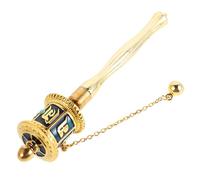 Luxshiny Meditation Tibetan Prayer Wheel with Double Bearings for Travel, Portable Handheld Buddhist Wheel for Spiritual and Cultural Practices