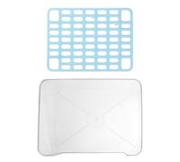 Luxshiny Medium Rabbit Potty Trainer Toilet Tray with Bottom Mesh, Plastic Pet Litter Box for Small Animals, Corner Bunny Toilet for Guinea Pigs and Ferrets Random Color