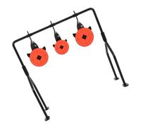 Luxshiny Metal Spinner Target Resetting Shooting Target Heavy Iron Construction Stable Platform Base Instant Reset Mechanism Reinforced Base Outdoor Shooting Range Training Accessory