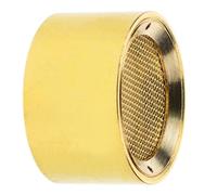 Luxshiny Microphone Core Replacement Capsule for Handheld Mic Compatible with Most Mics, Golden Metal and Plastic Material, Convenient to Carry, for Family Gatherings and Singing Friends