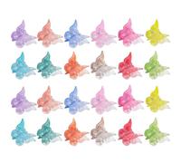 Luxshiny Mini Butterfly Claw Clips Small Plastic Hair Accessories 24pcs Chic and Simple Design for Women and Girls for Daily Wear and Parties