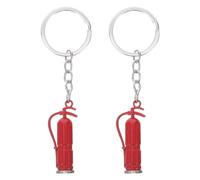 Luxshiny Mini Fire Extinguisher Keychain - Lightweight Firefighter Pendant | Decorative Key Ring for Backpack, Bag & Home Use