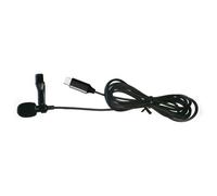 Luxshiny Mini Lavalier Microphone Type-c Recording Mic Microphone with Clip High Sound Quality Resistant to Wear Metal Plastic Live Broadcast Vlog for Smartphone Black with Pu Bag