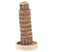 Luxshiny Miniature Leaning Tower of Pisa Model Mini Building Model Italian Architecture Decor Desktop Ornament for Home Office Display Architectural Decor 4.13 in Statue