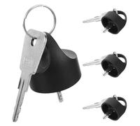 Luxshiny Mobility Scooter Replacement Keys with 4 Sets for Stainless Steel Hat-Shaped Spare Keys Ergonomic Design Easy Pull Electric Wheelchairs and Bikes for Seniors Electric Scooter