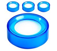 Luxshiny Money Sponge 4Pcs Plastic Finger Moistener for Cash Handling Office Supplies with Easy-to-Clean Design for Bank Teller Use