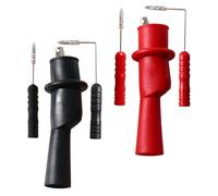 Luxshiny Multimeter Design Test Rubber Probes Construction Steel and Clip Reliable Versatile Electrical Measurements, Professional Circuit Kit for Wire and Automotive