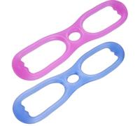 Luxshiny Muscle Resistance Bands Silicone Chest Developer 8 Word 2pcs, Easy to Clean Yoga Pull Rope Fitness Exercise for Strength Training Body Building