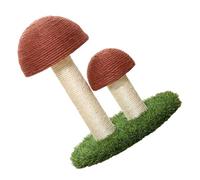 Luxshiny Mushroom Shaped Cat Scratching Post with Sisal Surface Interactive Kitten Scratch for Indoor Cats for Sharp Claws Healthy Plaything for Pets
