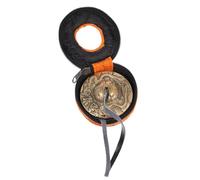 Luxshiny Nepal Handmade Pure Copper Meditation Cymbal Bell Double Dragon Design with Storage Bag Yoga Percussion Instrument Tibetan Chimes for Mindfulness and Prayer Random Color