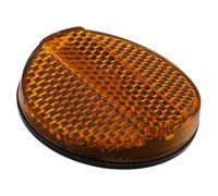 Luxshiny Orange Reflective Warning Reflector 48mm Diameter with 6mm Screw for Motorcycle Bicycle Rear Mudguard Brake Safety Visibility Night Ride