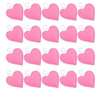 Luxshiny Ornaments, and Felt 20pcs Pink Comfortable Lightweight Heart Touch Hanging Decorations Decor Creative Unique Love Heart Pendant Wedding Parties and Anniversaries for Home Wall