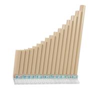 Luxshiny Pan Flute for Beginners C Key 16 Pipes Panpipes Musical Instrument Made of Safe Abs Resin Not Rough for Musical Education and Student Practice