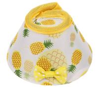 Luxshiny Parrot Anti-biting Collar Bird Protective Neckwear Cone Collar for Plucking Prevention Medium Yellow Pineapple Pattern Suitable for Parrots and Birds