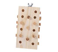 Luxshiny Parrot Beak Grinding Toy Wooden Block Bird Chewing Toy Suitable for Cockatoos and Parrots