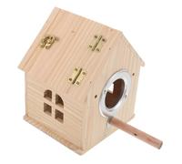 Luxshiny Parrot Breeding Nesting Box with Ventilation Removable Top for Easy Cleaning Bird House Suitable for Budgies Lovebirds Finch Sparrows Cage and Aviary Use