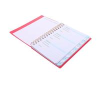 Luxshiny Password Book Password Notebook A6 Spiral with Alphabetical Tabs Small Red Pp Cover and Email Addresses Address and Passcode Organizer for Website Logins for Seniors