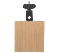 Luxshiny Percussion Cowbell Wooden Block for Drum Kit Solid Wood Block with Stylish Form Suitable for Band Practice and Outdoor Concerts