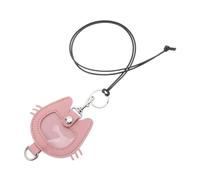 Luxshiny Pet Hair Keychain for Cat Owners Leather Car Keyring Hair Storage Pouch Keepsake for Remembering Dead Pet
