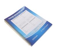 Luxshiny Phone Message Book Paper A4 Carbonless Spiral Bound 2-part