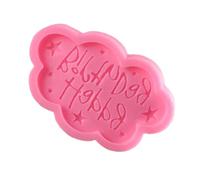 Luxshiny Pink Silicone Cloud Shape Cake Fondant Mold for Baking, Heat Resistant and Hard to Deform, for Making Fondant and Jelly Desserts