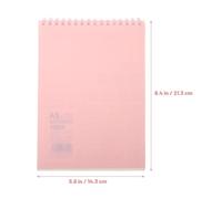 Luxshiny Pink Spiral Notebook for Students with Classic Design, Paper Material, Eye Protection Features to Avoid Visual Fatigue, for Travel Journals and Note Taking